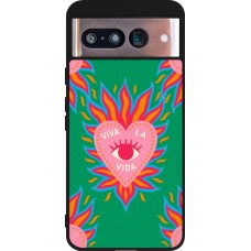 Google Pixel 8 Case Hülle - Silikon schwarz Viva la vida 2026