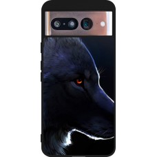 Google Pixel 8 Case Hülle - Silikon schwarz Wolf Shape