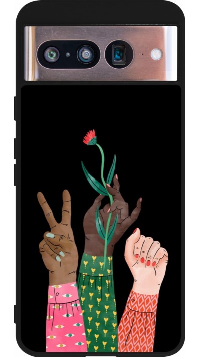 Google Pixel 8 Case Hülle - Silikon schwarz Womens day 2026 2