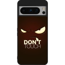 Google Pixel 8 Pro Case Hülle - Silikon schwarz Angry Dont Touch