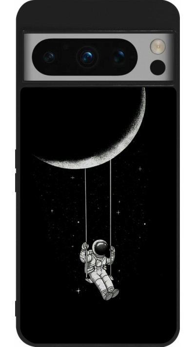 Coque Google Pixel 8 Pro - Silicone rigide noir Astro balançoire