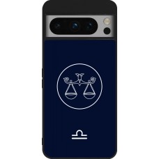 Google Pixel 8 Pro Case Hülle - Silikon schwarz Astrologie Waage