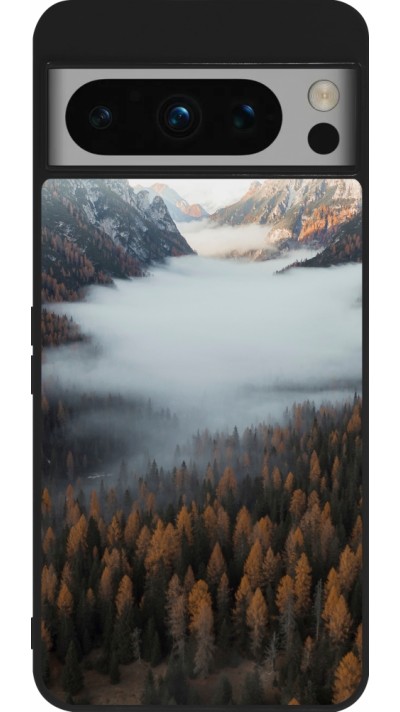 Google Pixel 8 Pro Case Hülle - Silikon schwarz Autumn 22 forest lanscape
