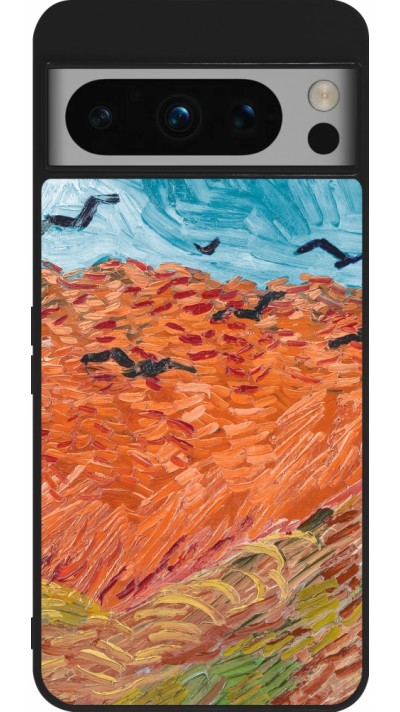 Coque Google Pixel 8 Pro - Silicone rigide noir Autumn 22 Van Gogh style