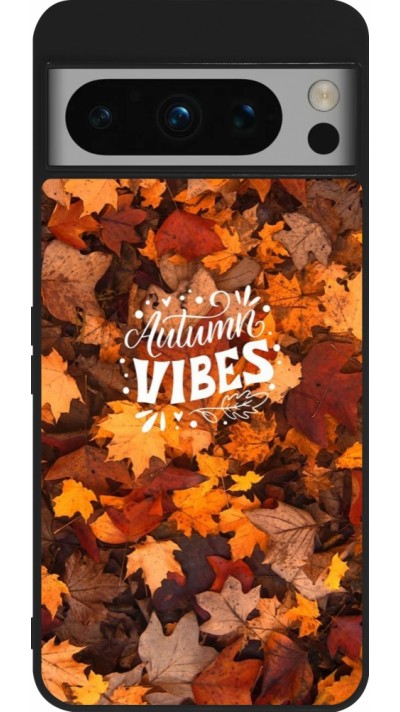Google Pixel 8 Pro Case Hülle - Silikon schwarz Autumn 25 Autumn vibes