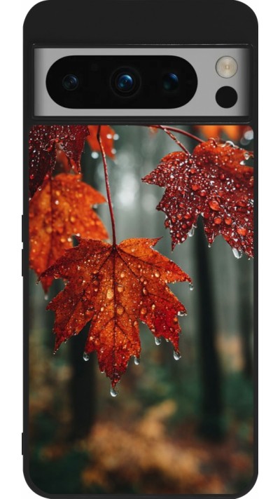 Google Pixel 8 Pro Case Hülle - Silikon schwarz Autumn 25 Rain