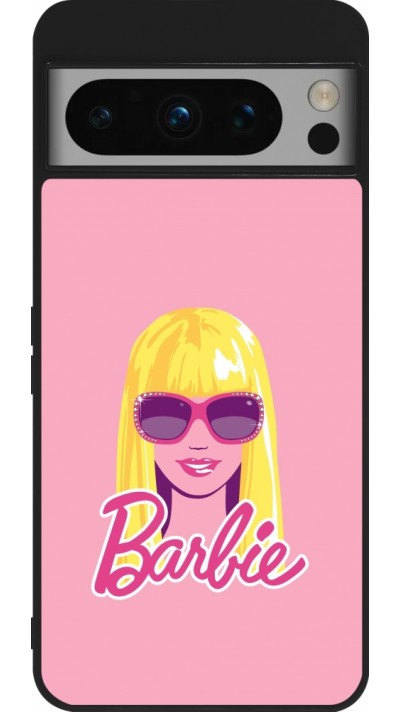 Coque Google Pixel 8 Pro - Silicone rigide noir Barbie Head