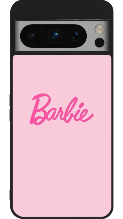 Google Pixel 8 Pro Case Hülle - Silikon schwarz Barbie Text