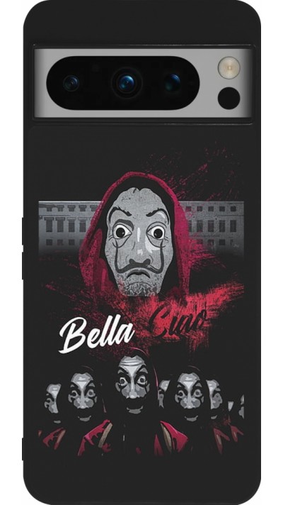 Google Pixel 8 Pro Case Hülle - Silikon schwarz Bella Ciao