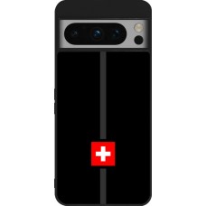 Google Pixel 8 Pro Case Hülle - Silikon schwarz Kanton CH schwarz
