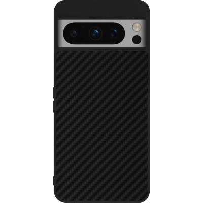 Coque Google Pixel 8 Pro - Silicone rigide noir Carbon Basic