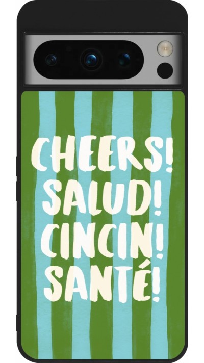 Coque Google Pixel 8 Pro - Silicone rigide noir Cheers 2026