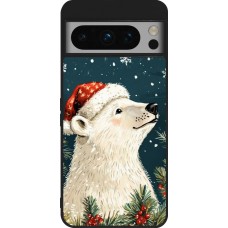 Coque Google Pixel 8 Pro - Silicone rigide noir Christmas 25 Bear
