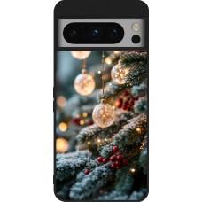 Google Pixel 8 Pro Case Hülle - Silikon schwarz Christmas 25 Xmas Decorated Tree