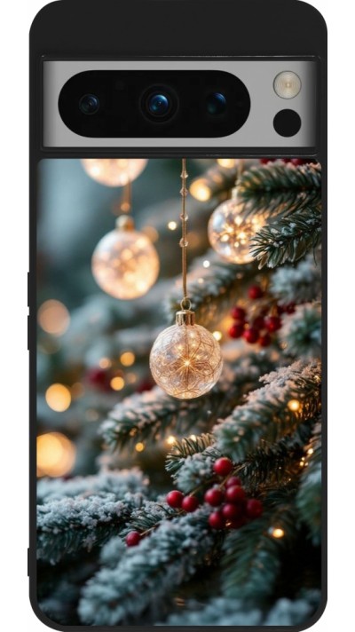 Coque Google Pixel 8 Pro - Silicone rigide noir Christmas 25 Xmas Decorated Tree