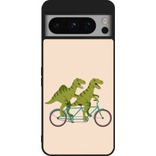 Google Pixel 8 Pro Case Hülle - Silikon schwarz Dinosaurs on bikes 2026