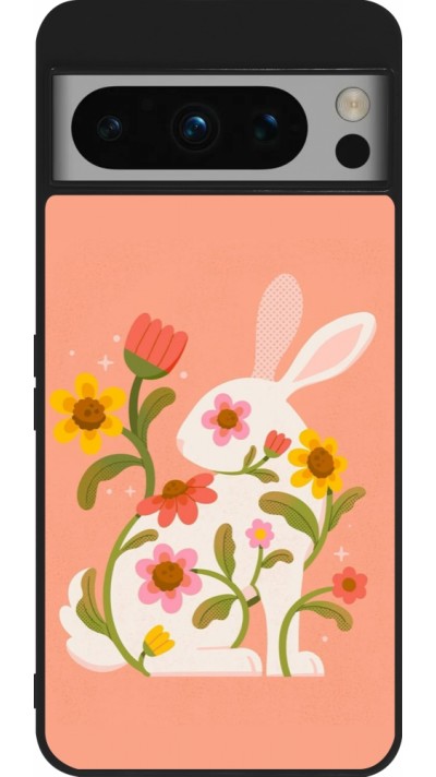 Google Pixel 8 Pro Case Hülle - Silikon schwarz Easter 2026 Rabbit collage