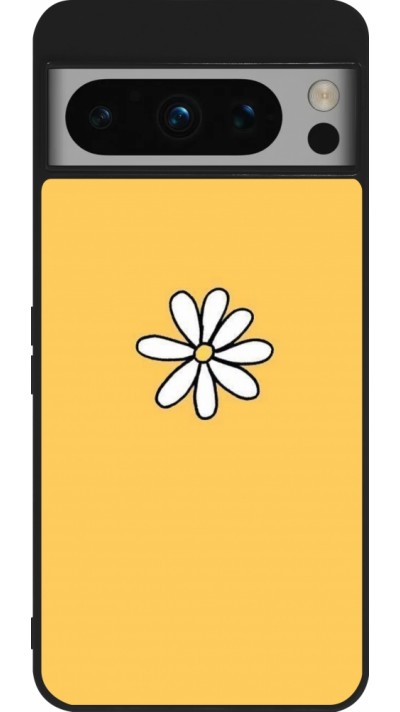 Coque Google Pixel 8 Pro - Silicone rigide noir Easter 2023 daisy