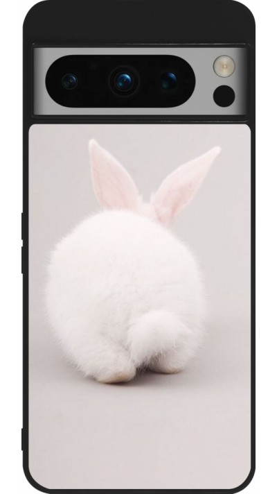 Coque Google Pixel 8 Pro - Silicone rigide noir Easter 2024 bunny butt