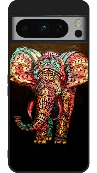 Google Pixel 8 Pro Case Hülle - Silikon schwarz Elephant 02