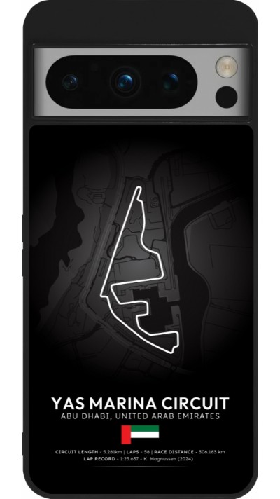 Coque Google Pixel 8 Pro - Silicone rigide noir F1 Track 2025 Abu Dhabi