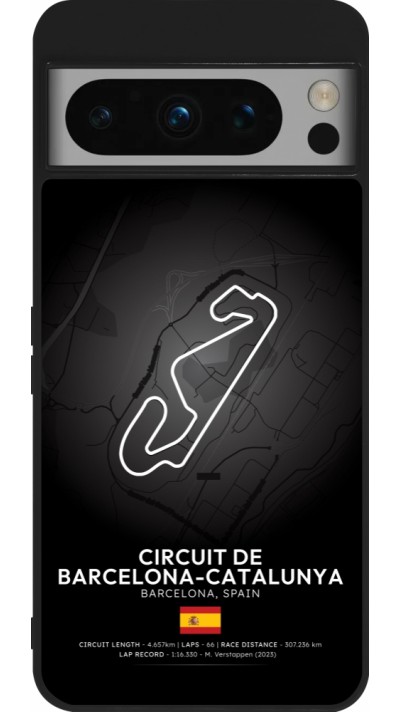 Coque Google Pixel 8 Pro - Silicone rigide noir F1 Track 2025 Spain
