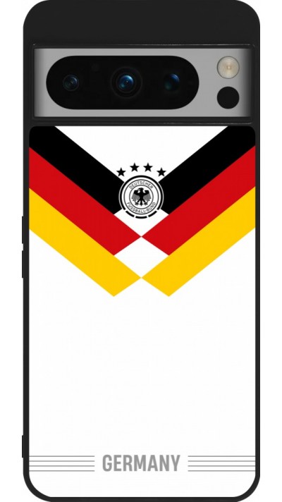 Coque Google Pixel 8 Pro - Silicone rigide noir Maillot de football Allemagne 2026 personnalisable