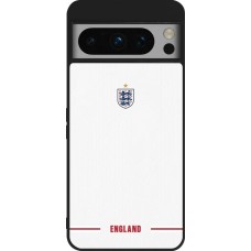 Coque Google Pixel 8 Pro - Silicone rigide noir Maillot de football Angleterre 2026 personnalisable