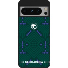 Google Pixel 8 Pro Case Hülle - Silikon schwarz Saudi Arabien 2026 personalisierbares Fussballtrikot