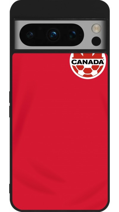 Google Pixel 8 Pro Case Hülle - Silikon schwarz Kanada 2022 personalisierbares Fussballtrikot