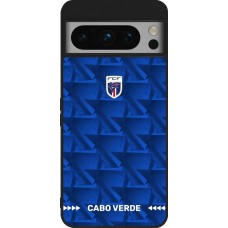 Google Pixel 8 Pro Case Hülle - Silikon schwarz Kap Verde 2026 personalisierbares Fussballtrikot