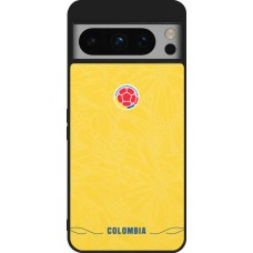 Coque Google Pixel 8 Pro - Silicone rigide noir Maillot de football Colombie 2026 personnalisable