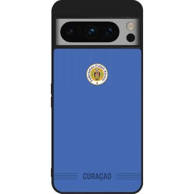 Google Pixel 8 Pro Case Hülle - Silikon schwarz Curaçao 2026 personalisierbares Fussballtrikot