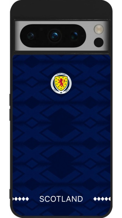 Coque Google Pixel 8 Pro - Silicone rigide noir Maillot de football Ecosse 2026 personnalisable
