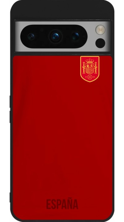 Google Pixel 8 Pro Case Hülle - Silikon schwarz Spanien 2022 personalisierbares Fußballtrikot