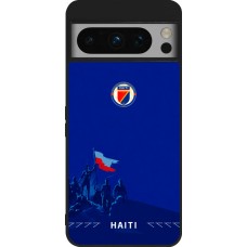 Coque Google Pixel 8 Pro - Silicone rigide noir Maillot de football Haiti 2026 personnalisable