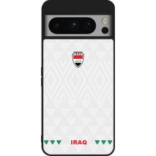 Coque Google Pixel 8 Pro - Silicone rigide noir Maillot de football Irak 2026 personnalisable