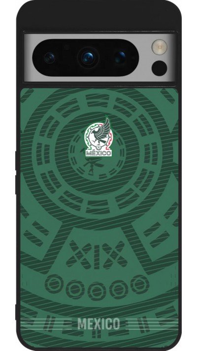 Google Pixel 8 Pro Case Hülle - Silikon schwarz Mexiko 2026 personalisierbares Fussballtrikot
