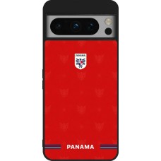 Coque Google Pixel 8 Pro - Silicone rigide noir Maillot de football Panama 2026 personnalisable