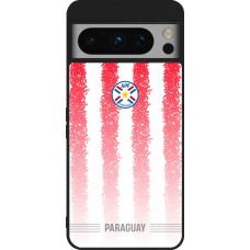 Coque Google Pixel 8 Pro - Silicone rigide noir Maillot de football Paraguay 2026 personnalisable