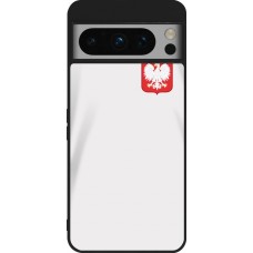 Google Pixel 8 Pro Case Hülle - Silikon schwarz Polen 2022 personalisierbares Fussballtrikot