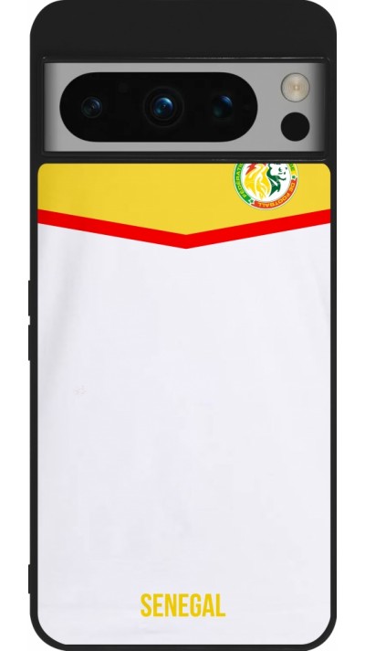 Google Pixel 8 Pro Case Hülle - Silikon schwarz Senegal 2022 personalisierbares Fußballtrikot