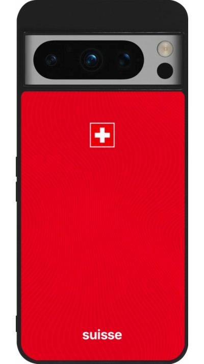 Google Pixel 8 Pro Case Hülle - Silikon schwarz Schweiz 2026 personalisierbares Fussballtrikot