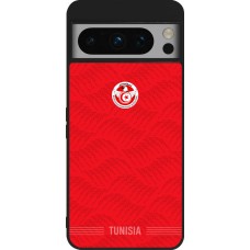 Coque Google Pixel 8 Pro - Silicone rigide noir Maillot de football Tunisie 2026 personnalisable