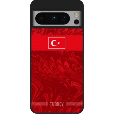 Coque Google Pixel 8 Pro - Silicone rigide noir Maillot de football Turquie 2026 personnalisable