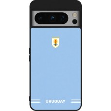 Google Pixel 8 Pro Case Hülle - Silikon schwarz Uruguay 2026 personalisierbares Fussballtrikot