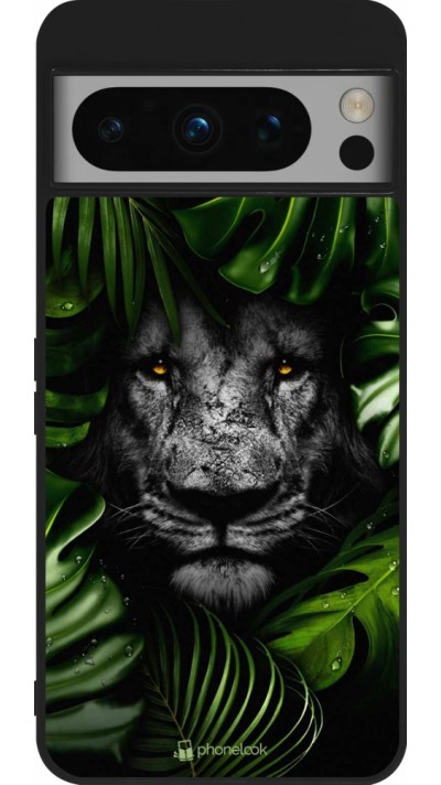 Coque Google Pixel 8 Pro - Silicone rigide noir Forest Lion
