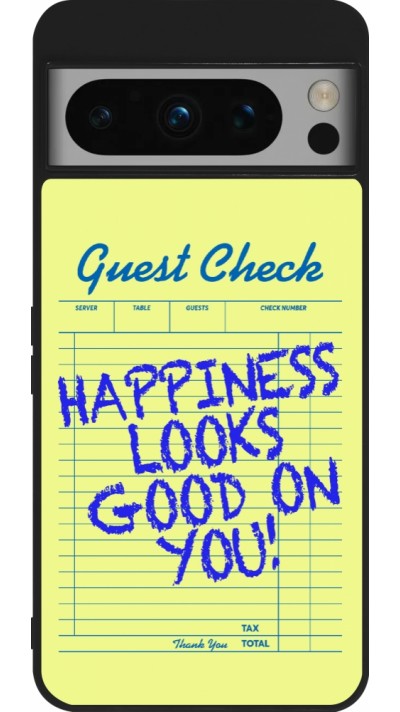 Coque Google Pixel 8 Pro - Silicone rigide noir Guest check 2026