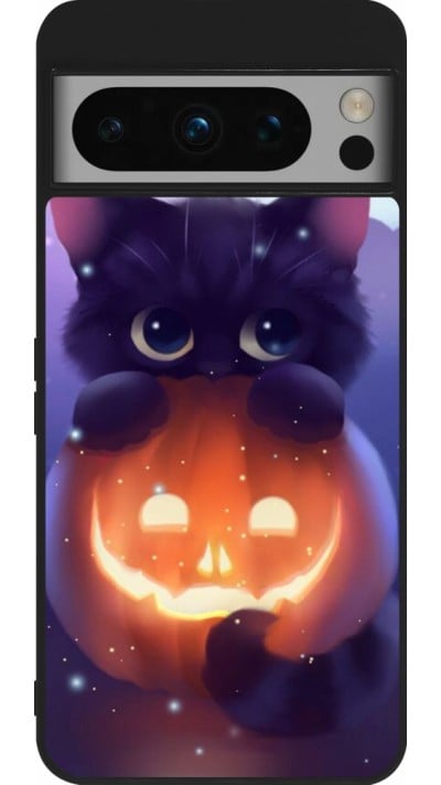 Google Pixel 8 Pro Case Hülle - Silikon schwarz Halloween 17 15