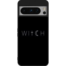 Google Pixel 8 Pro Case Hülle - Silikon schwarz Halloween 22 witch word